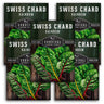 5 Packets of Rainbow Swiss Chard seeds