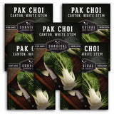 5 packets of Pak choi seeds