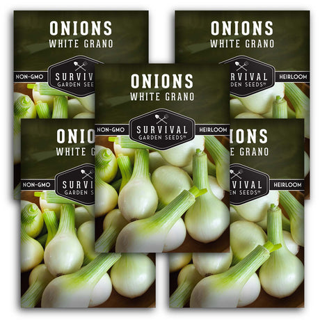 White Grano Onion Seeds - Short Day Onion