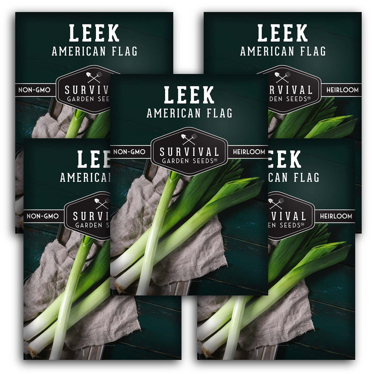 Large American Flag Leek Seeds