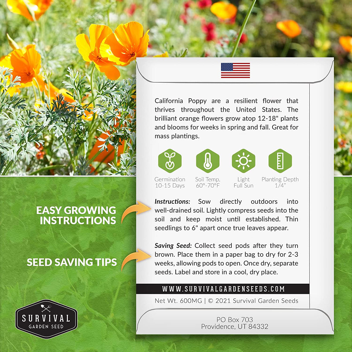 California poppy seed planting instructions