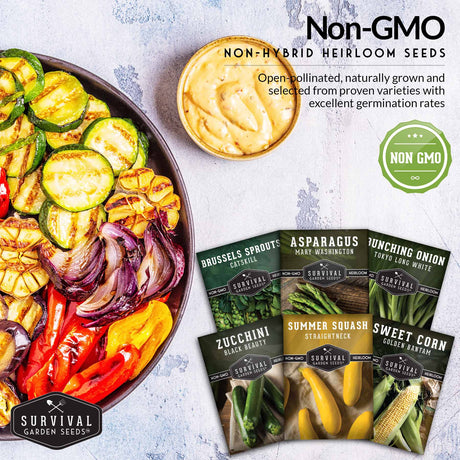 Non-gmo non-hybrid heirloom vegetable seeds