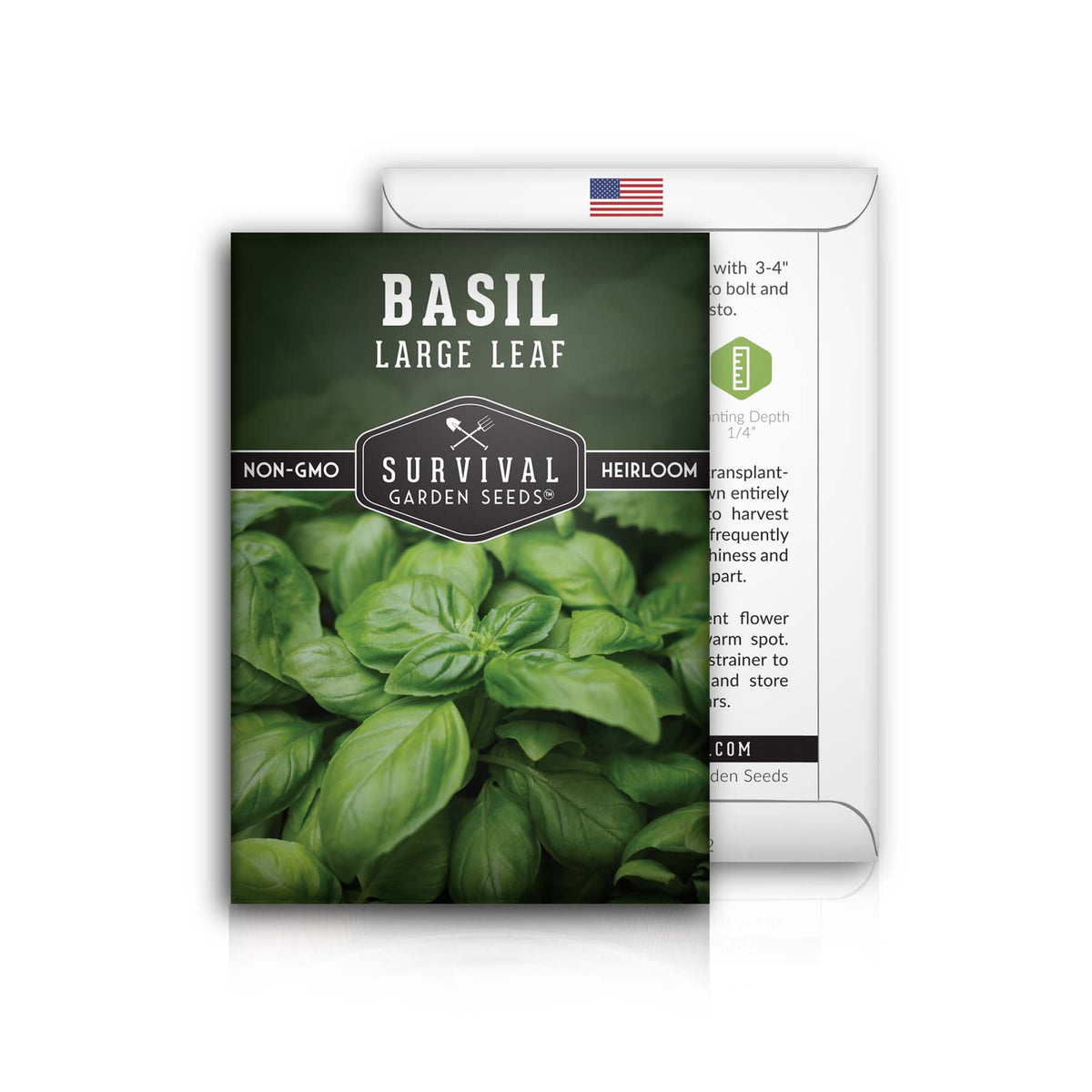 Basil packet has complete planting instructions