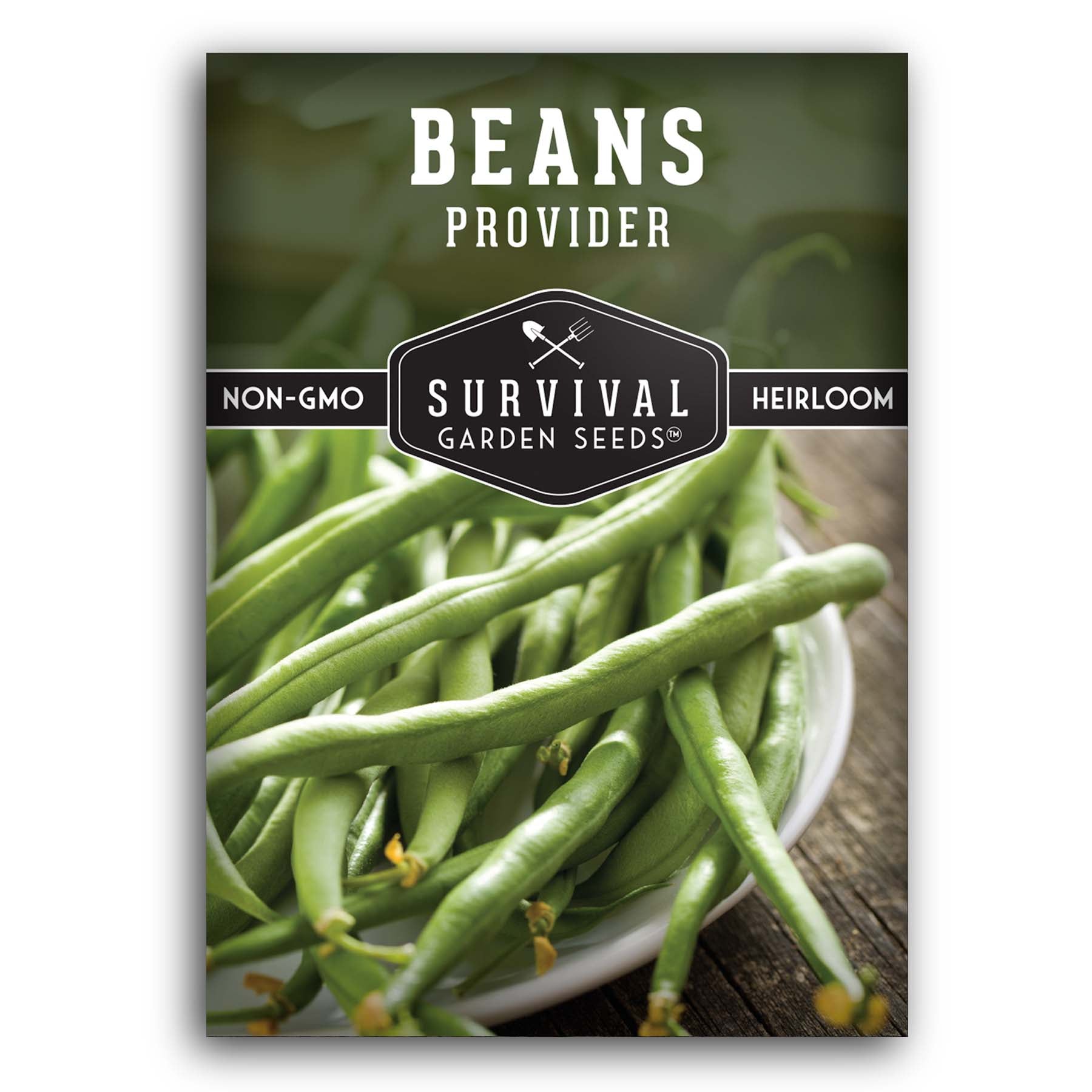 garden beans seeds Survival Garden Seeds - Provider Bush Bean Seed for Planting