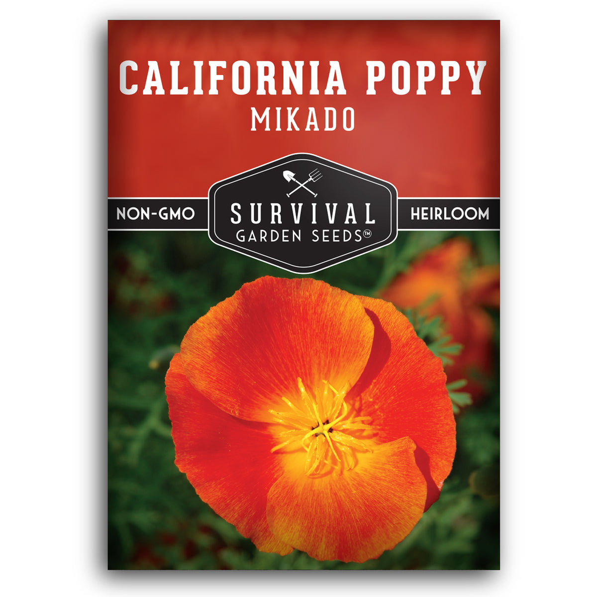 Mikado Red California Poppy Seeds