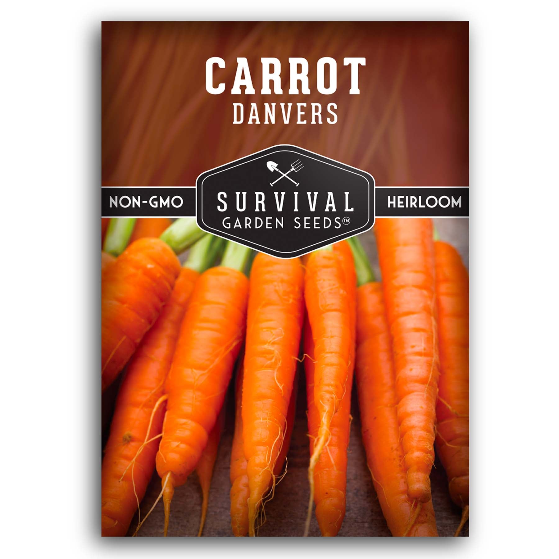 Carrots Danvers Carrot – Heirloom Non-GMO Seeds – SurvivalGardenSeeds