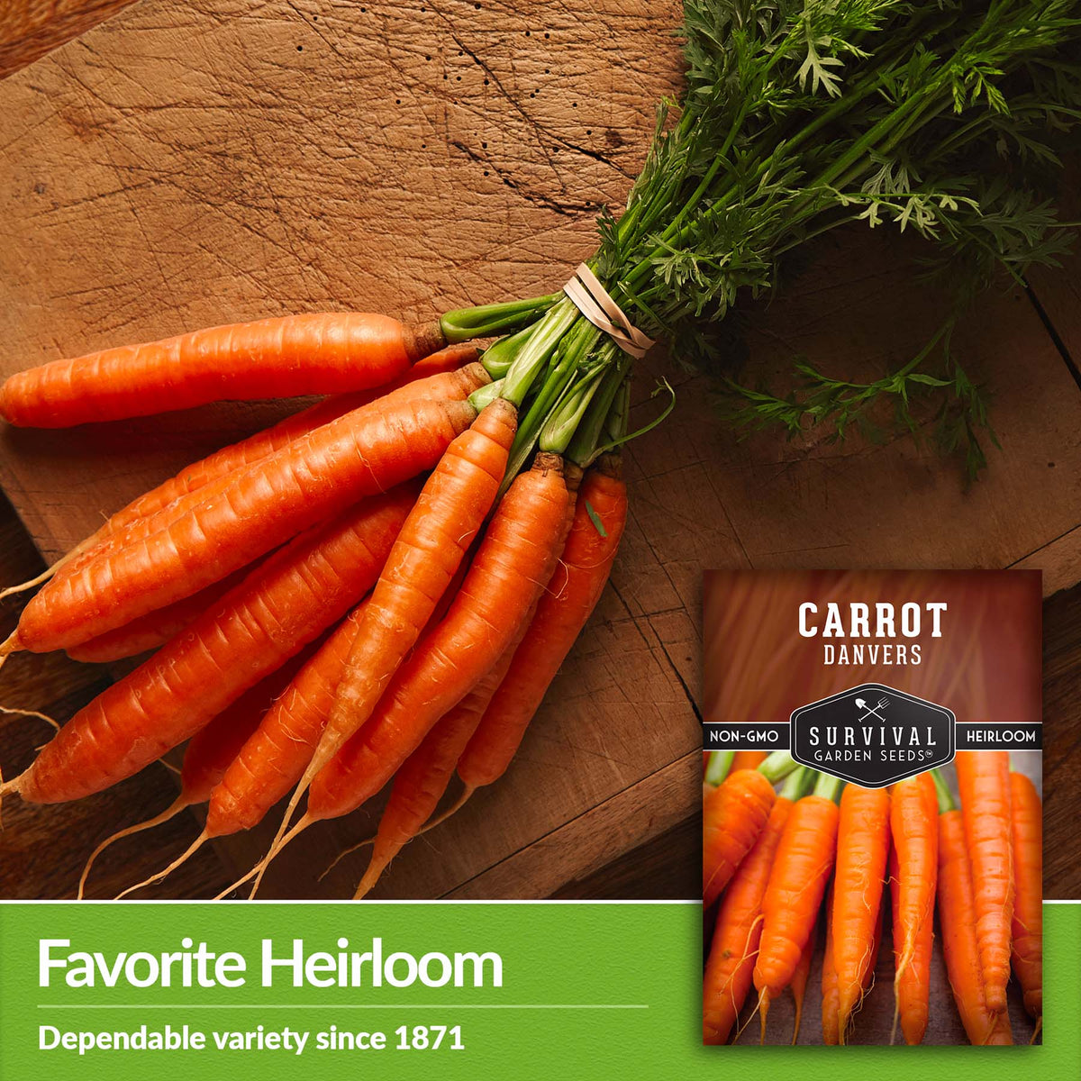 Danvers Carrots are an heirloom favorite since 1871