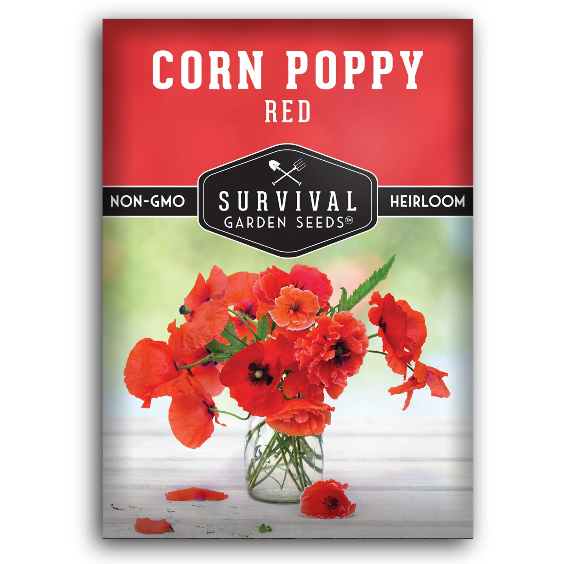 Red Corn Poppy seeds for planting