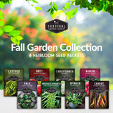 Fall Garden Seed Collection - 8 Heirloom Seed Packets