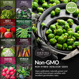 Non-GMO non-hybrid heirloom garden seeds