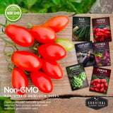 Non-GMO heirloom vegetable seeds