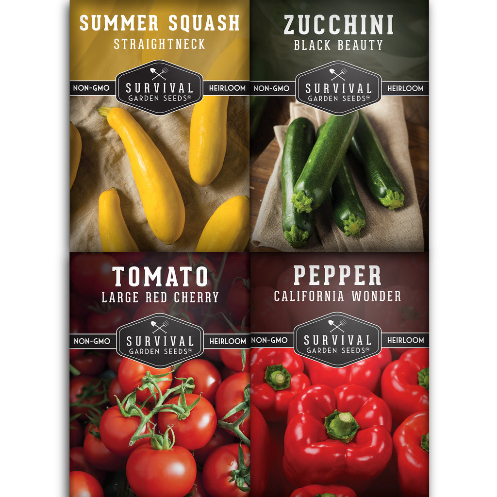 Kabob Skewer Vegetables Collection - Cherry Tomato, Zucchini, Squash, California Wonder Pepper