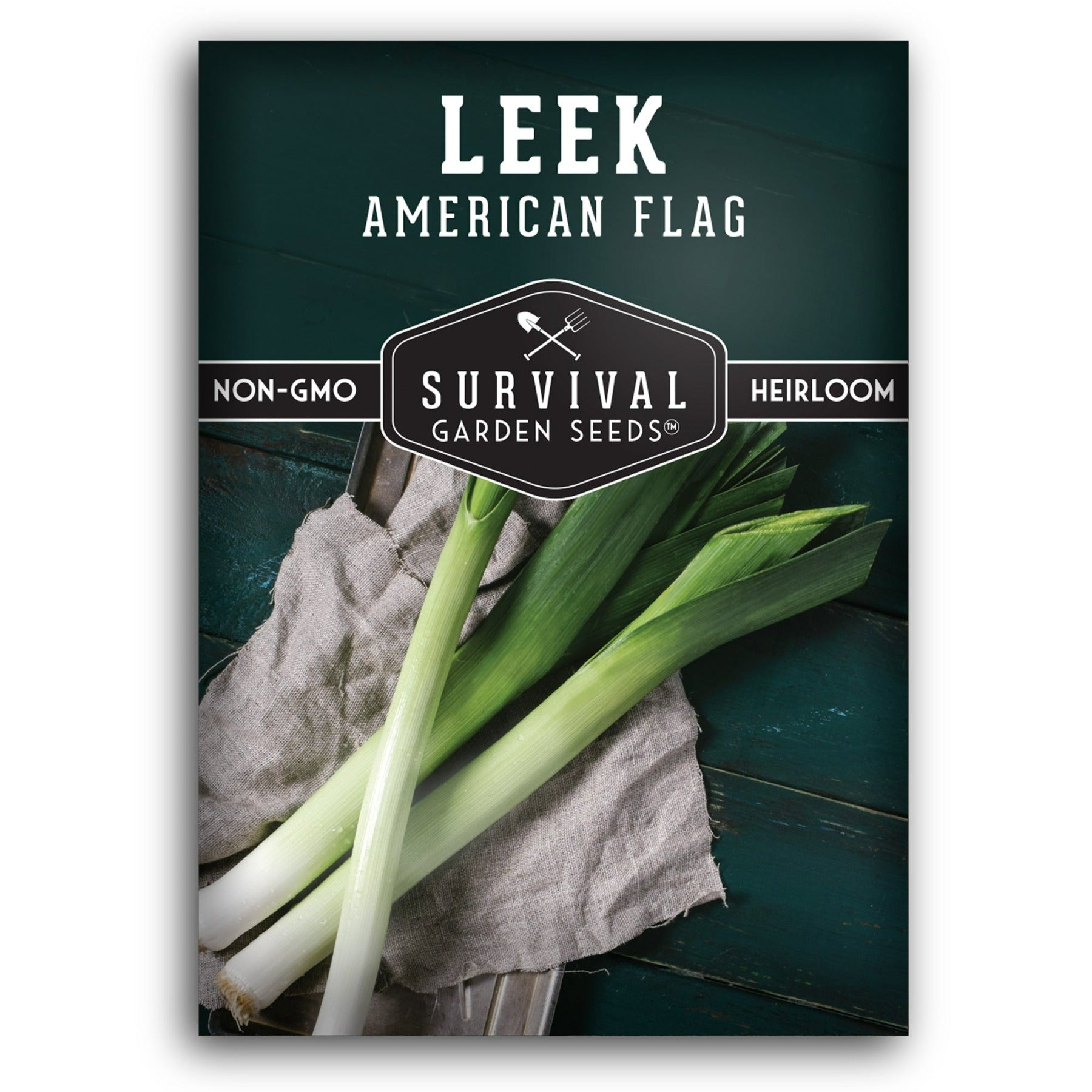 leekページ American Flag Leek Seeds – Cold-Hardy Heirloom – SurvivalGardenSeeds