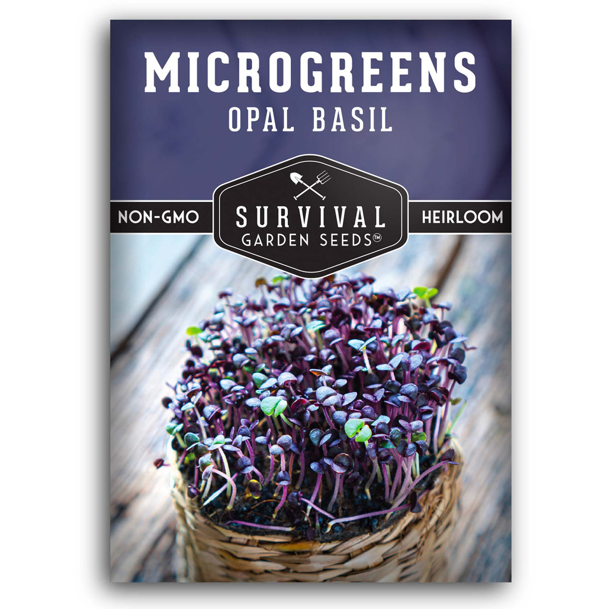 Opal Basil Microgreens seeds for sprouting