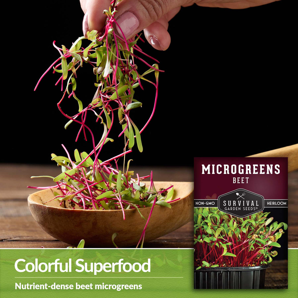 Beet Microgreens are a nutrient dense superfood
