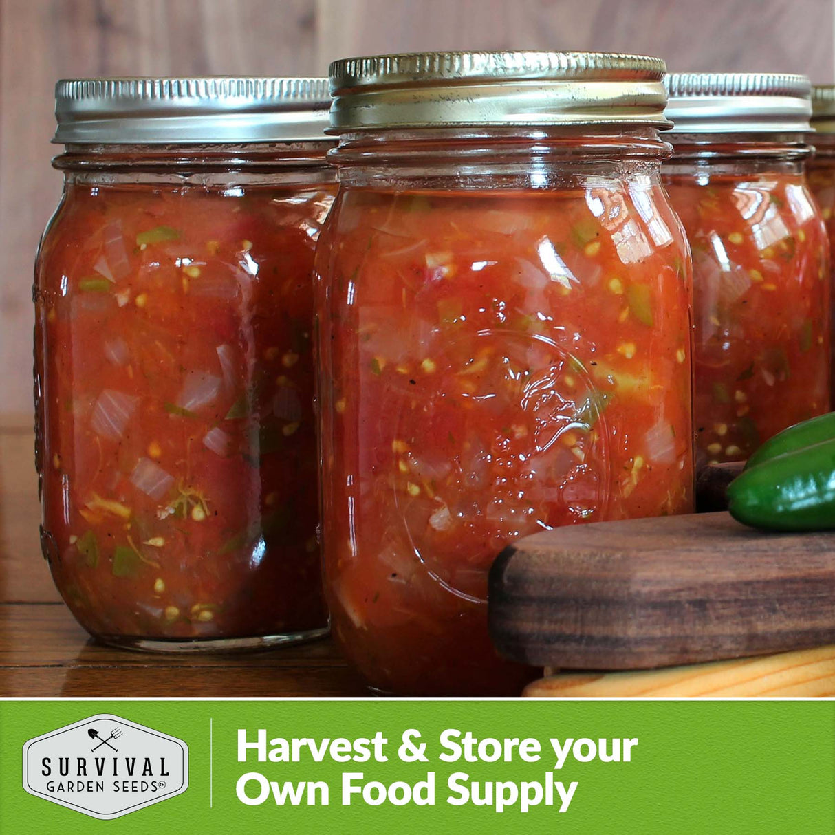 Harvest and store your own food supply