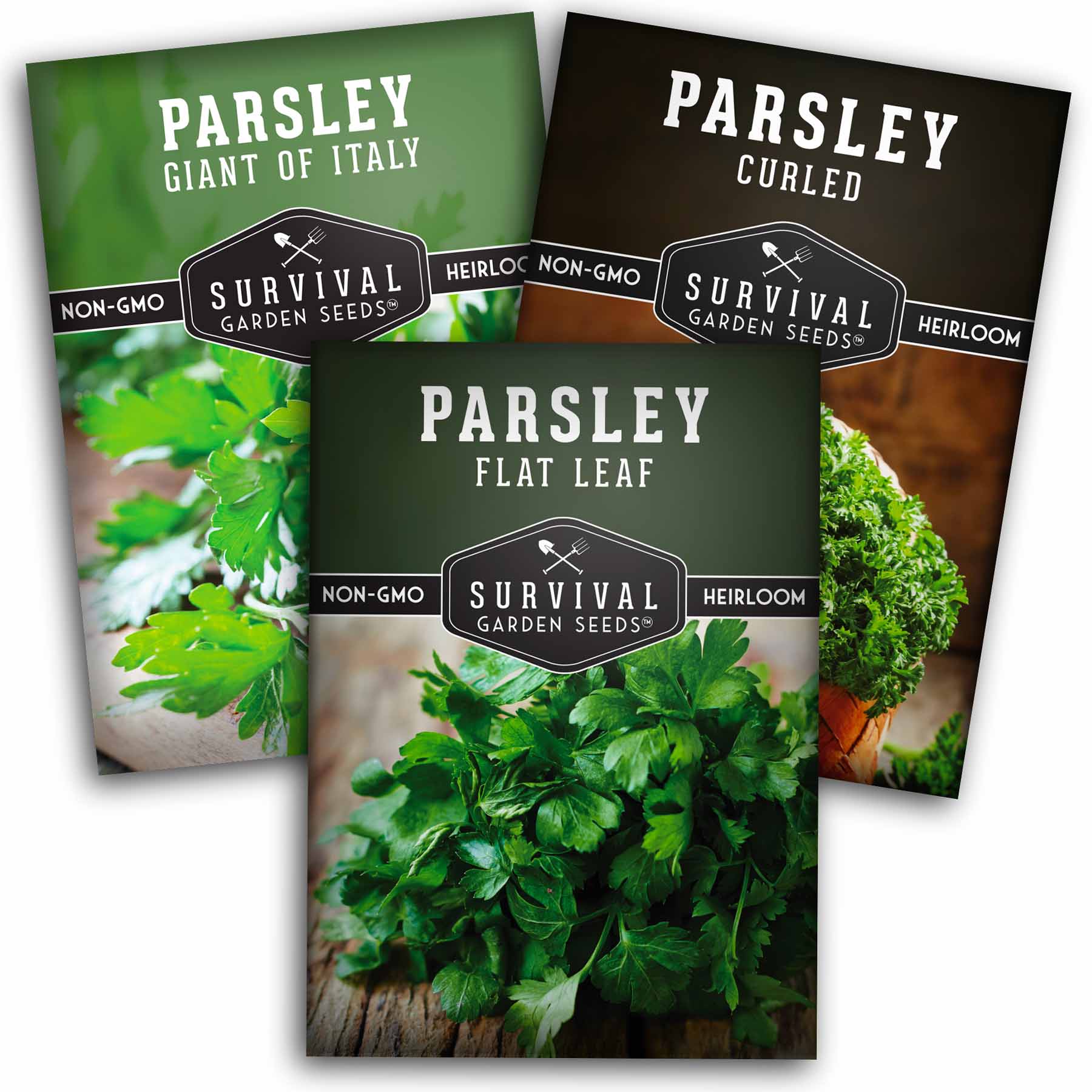 3 packets of heirloom parsley seeds