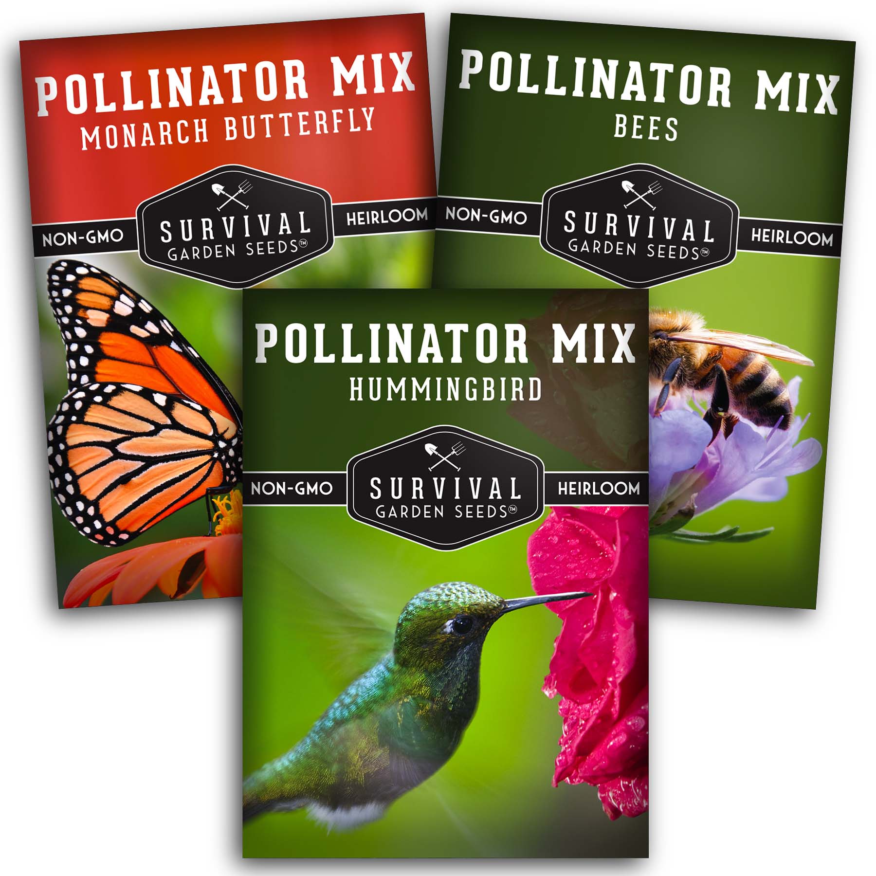 Pollinator Flower Seed Collection - 3 seed mixes