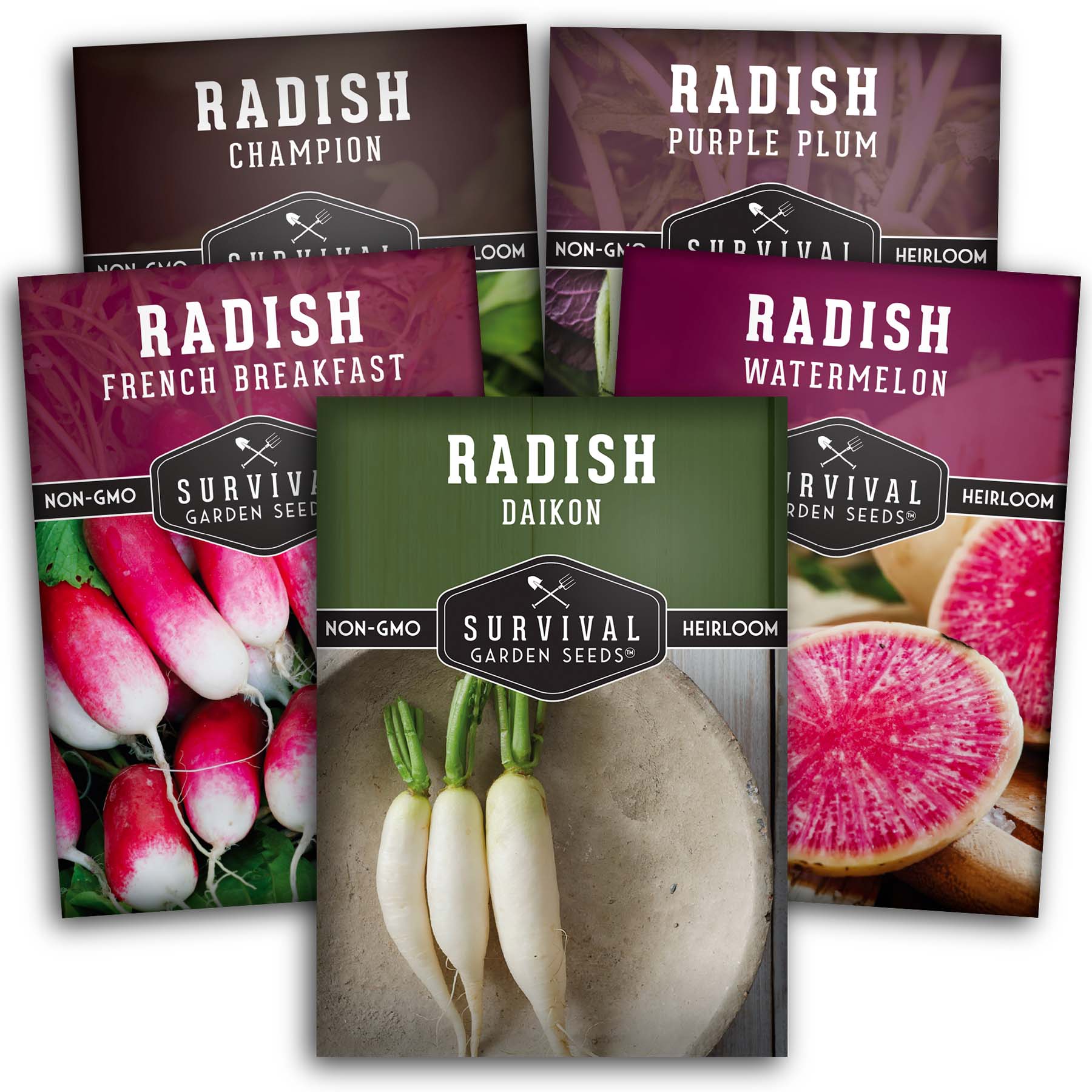 Radish Seed Collection - 5 varieties