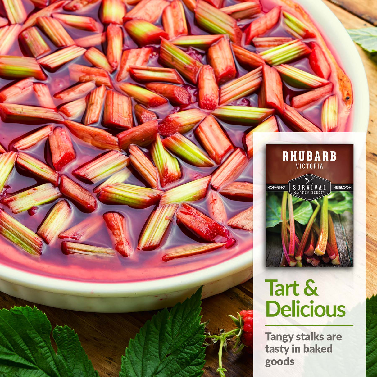 Rhubarb's tangy stalks are great in baked goods