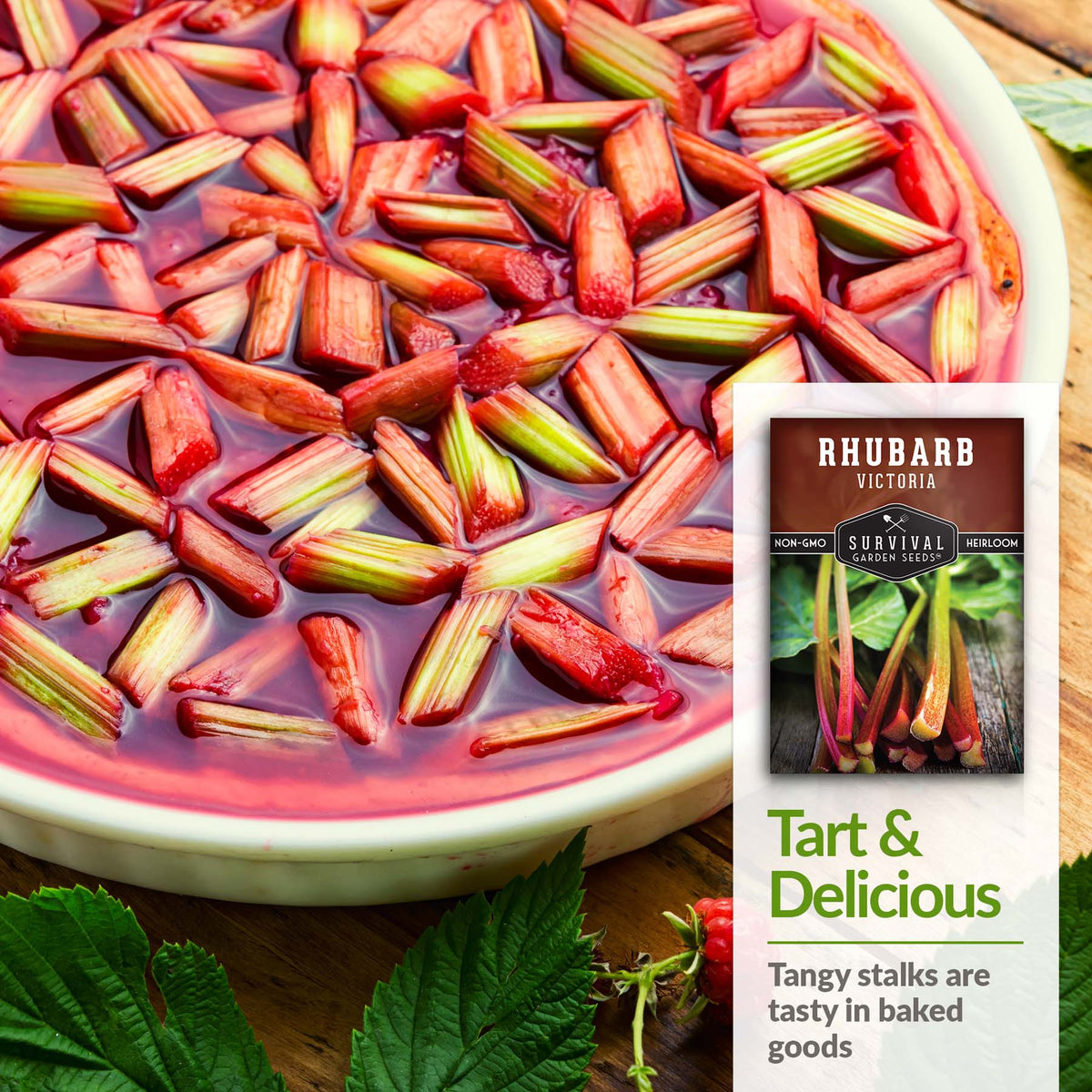 Rhubarb&#39;s tangy stalks are great in baked goods