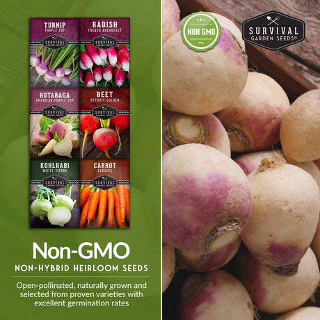 Non-GMO non-hybrid heirloom vegetable garden seeds