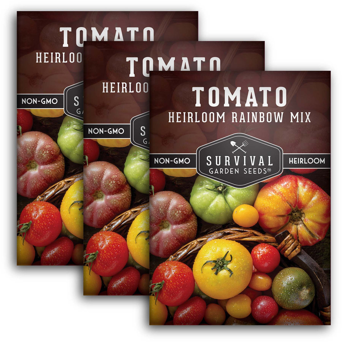 Heirloom Rainbow Mix Tomato Seed packets - quantity 3