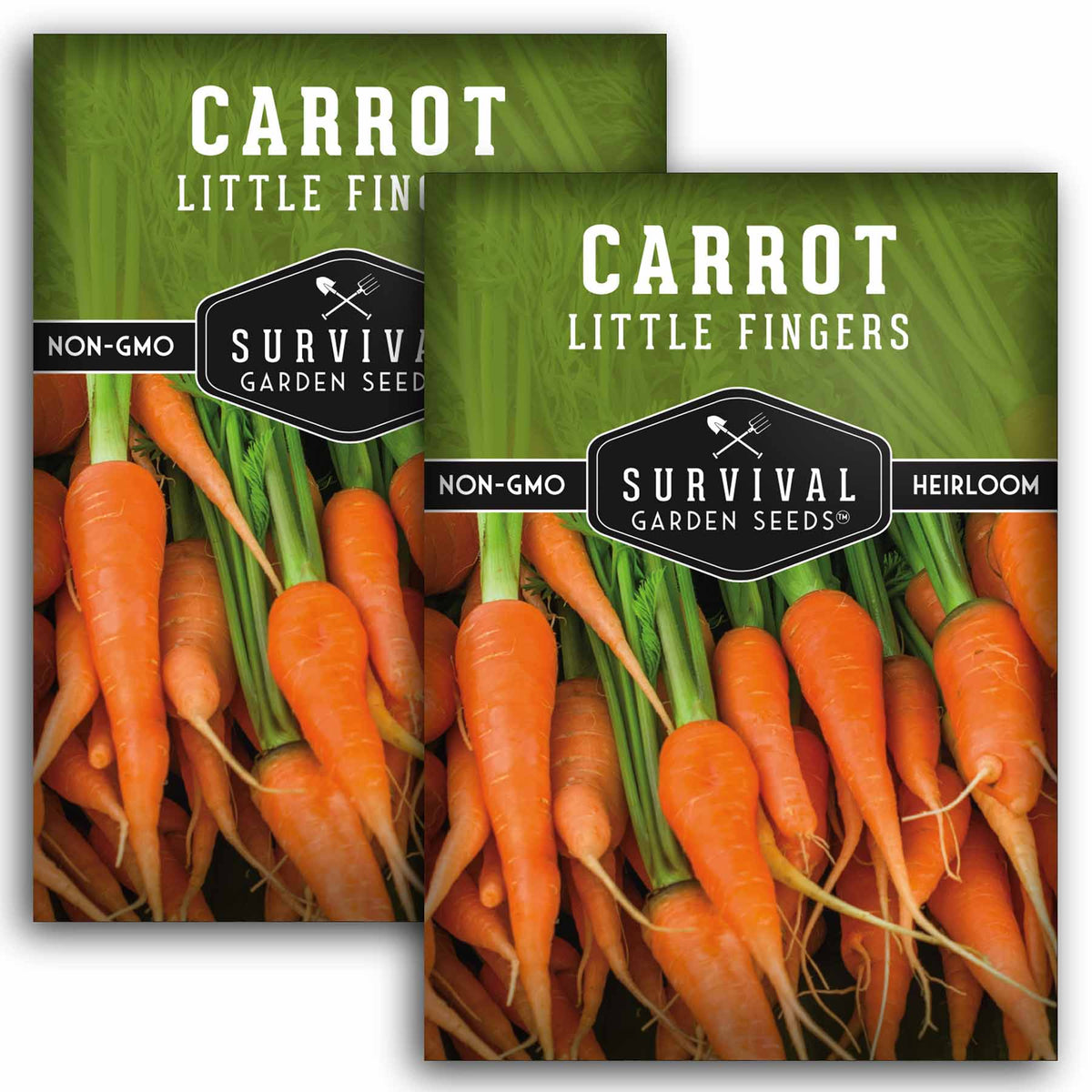 2 Packets of Little Fingers Carrot Seeds