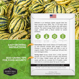 Delicata Winter Swash planting instructions