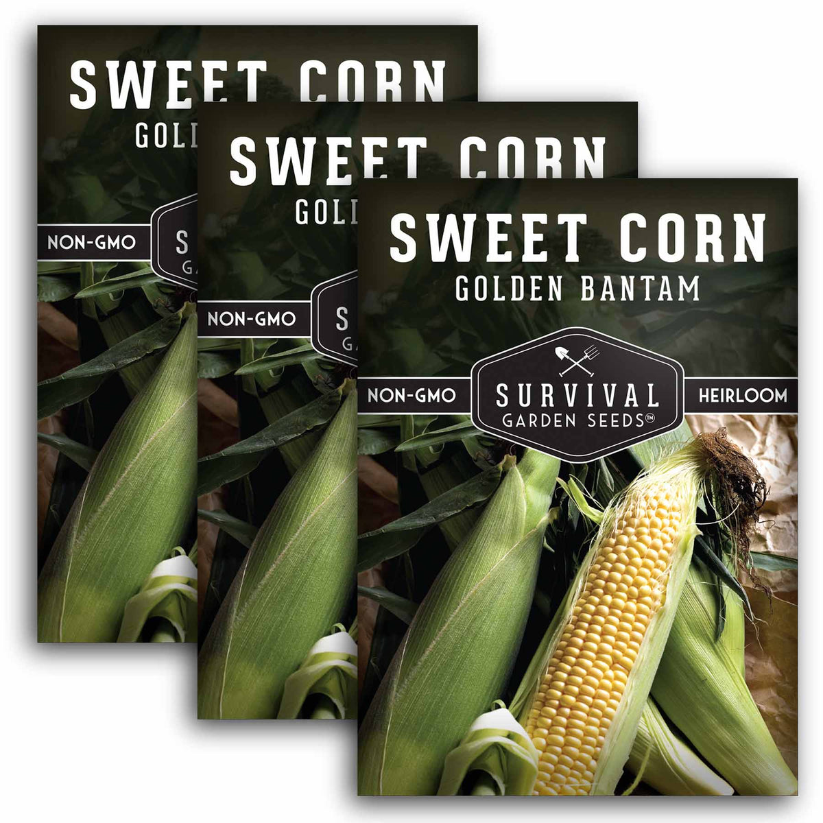 3 Packets of sweet corn seeds