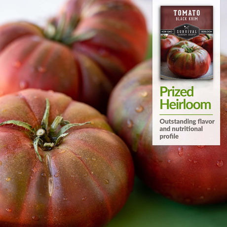 Black Krim is a prized heirloom tomato variety