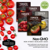 Non-GMO heirloom tomato seed packets