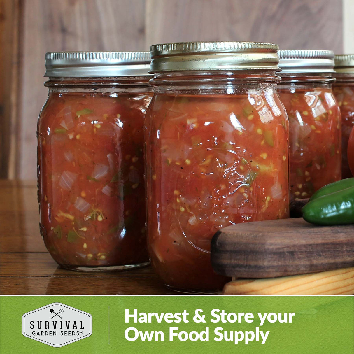 Harvest and store your own food supply