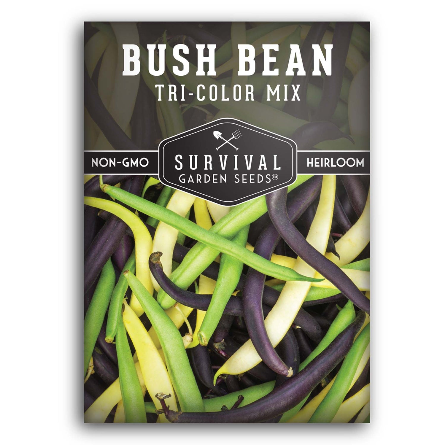 Tri-Color Mix Bush Bean Seed