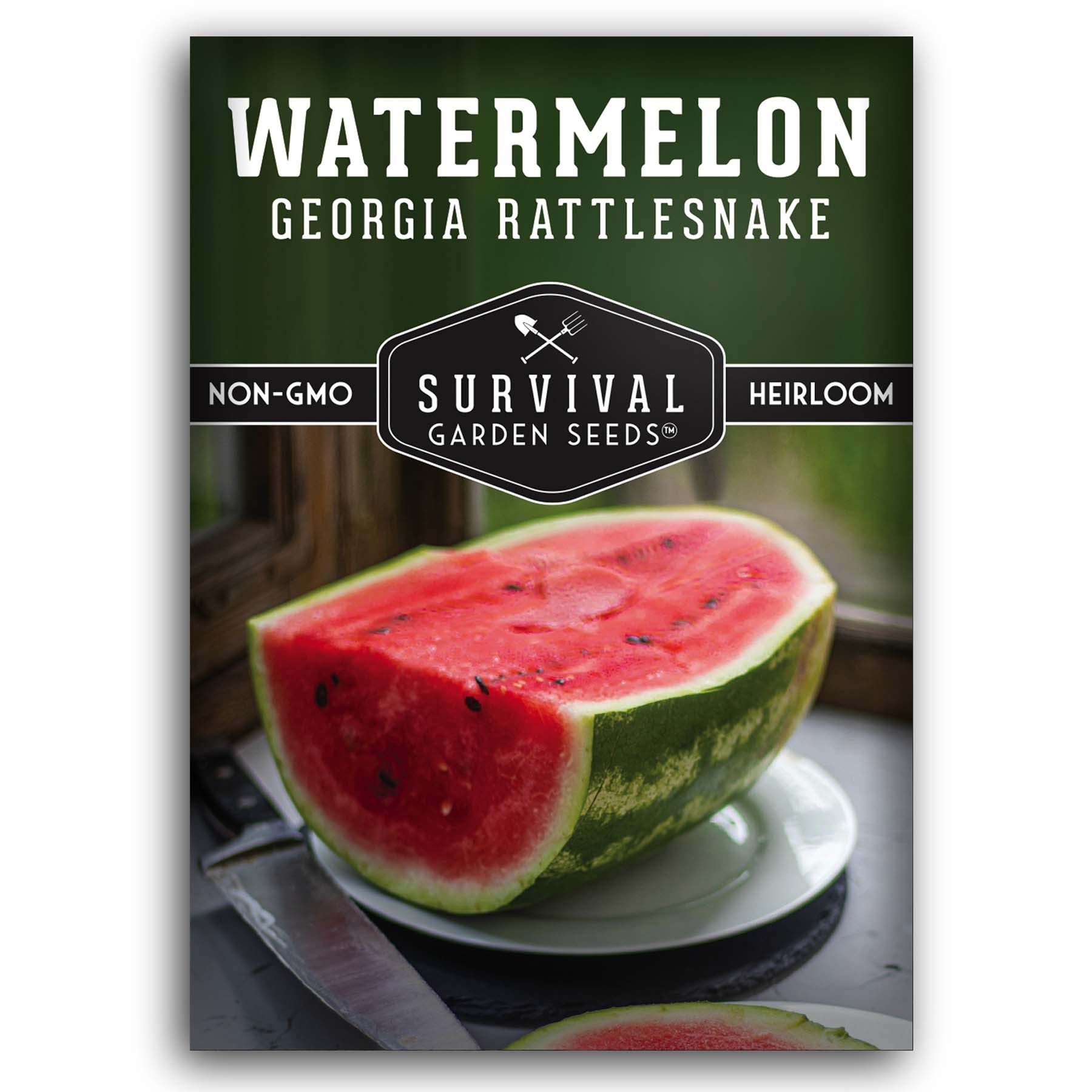 Georgia Rattlesnake Watermelon – Heirloom Seeds – SurvivalGardenSeeds