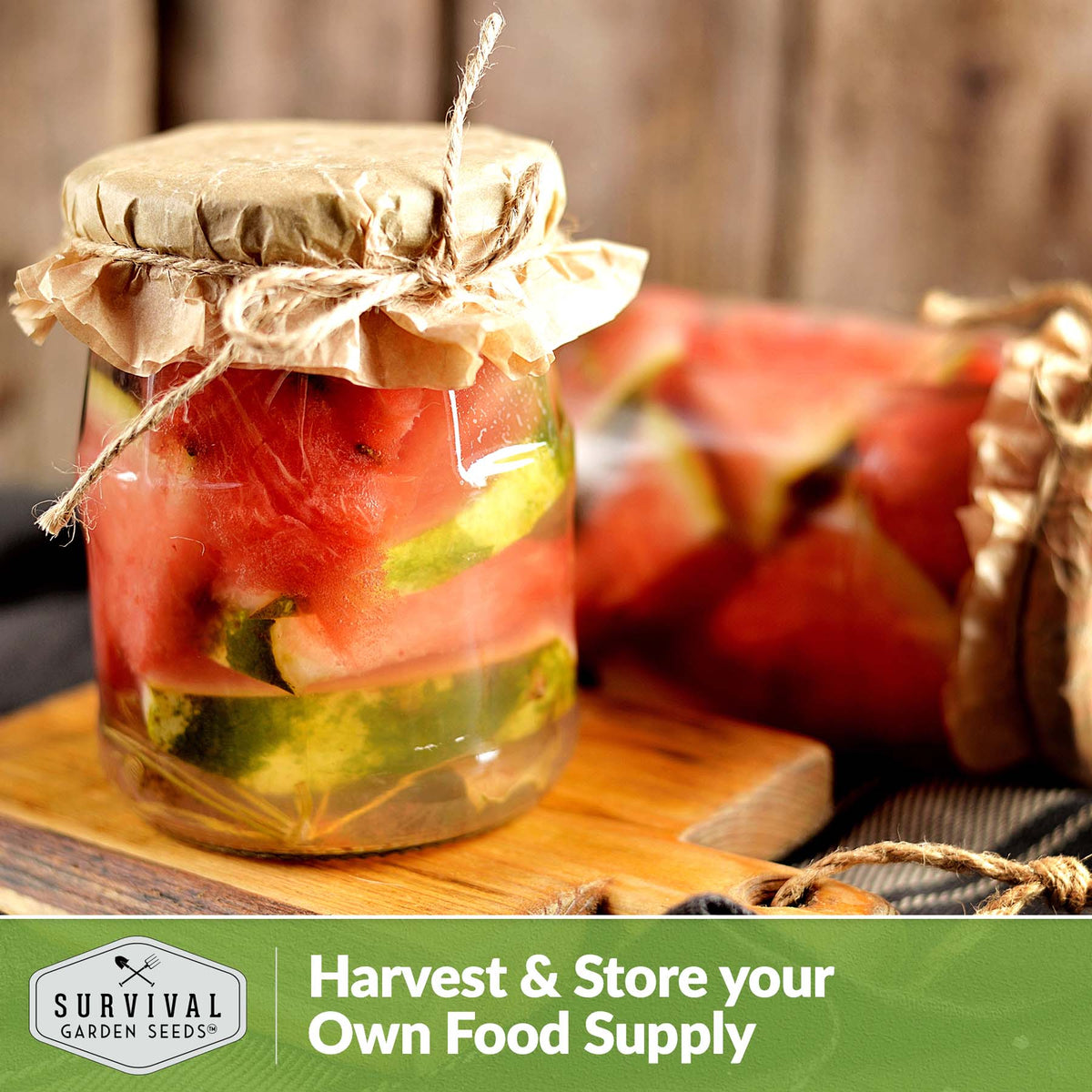 Harvest and store your own food supply