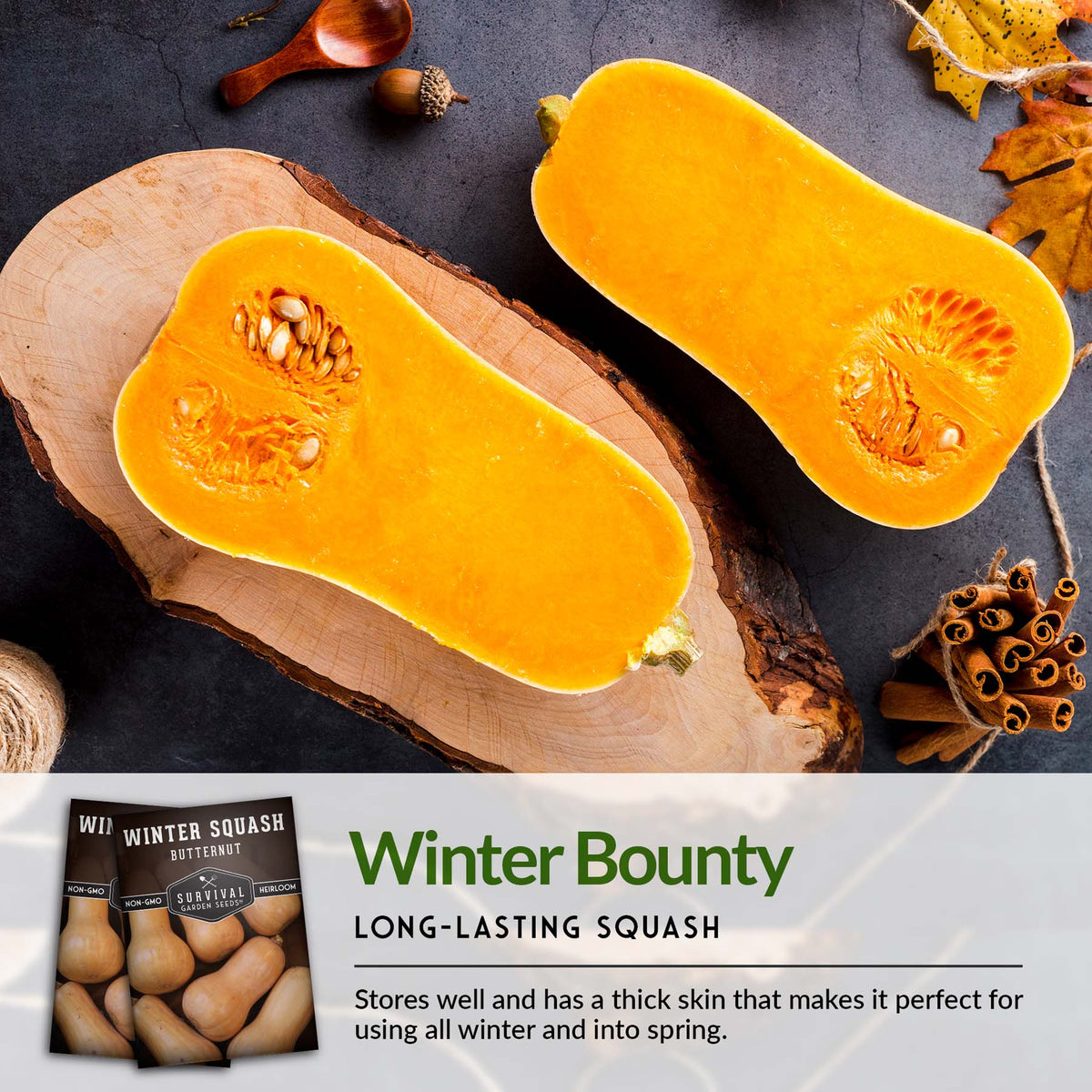 Butternut squash stores well all winter