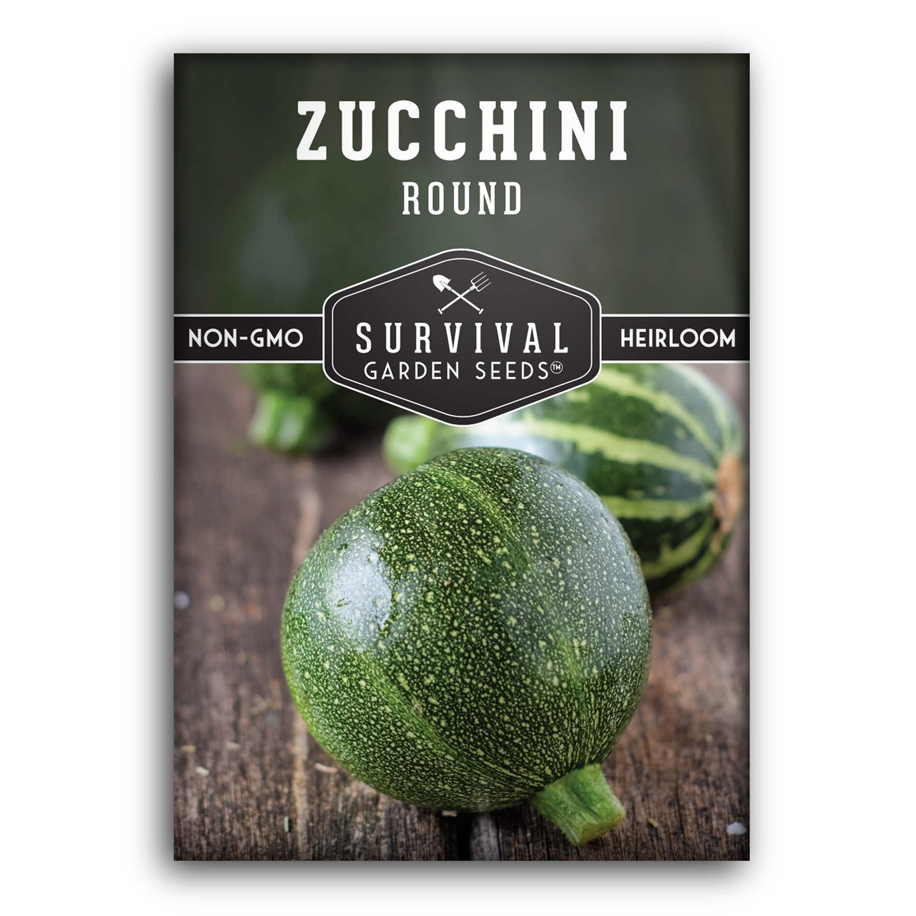Round Zucchini – Heirloom Non-GMO Seeds – SurvivalGardenSeeds