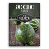 1 Packet of Round Zucchini seeds